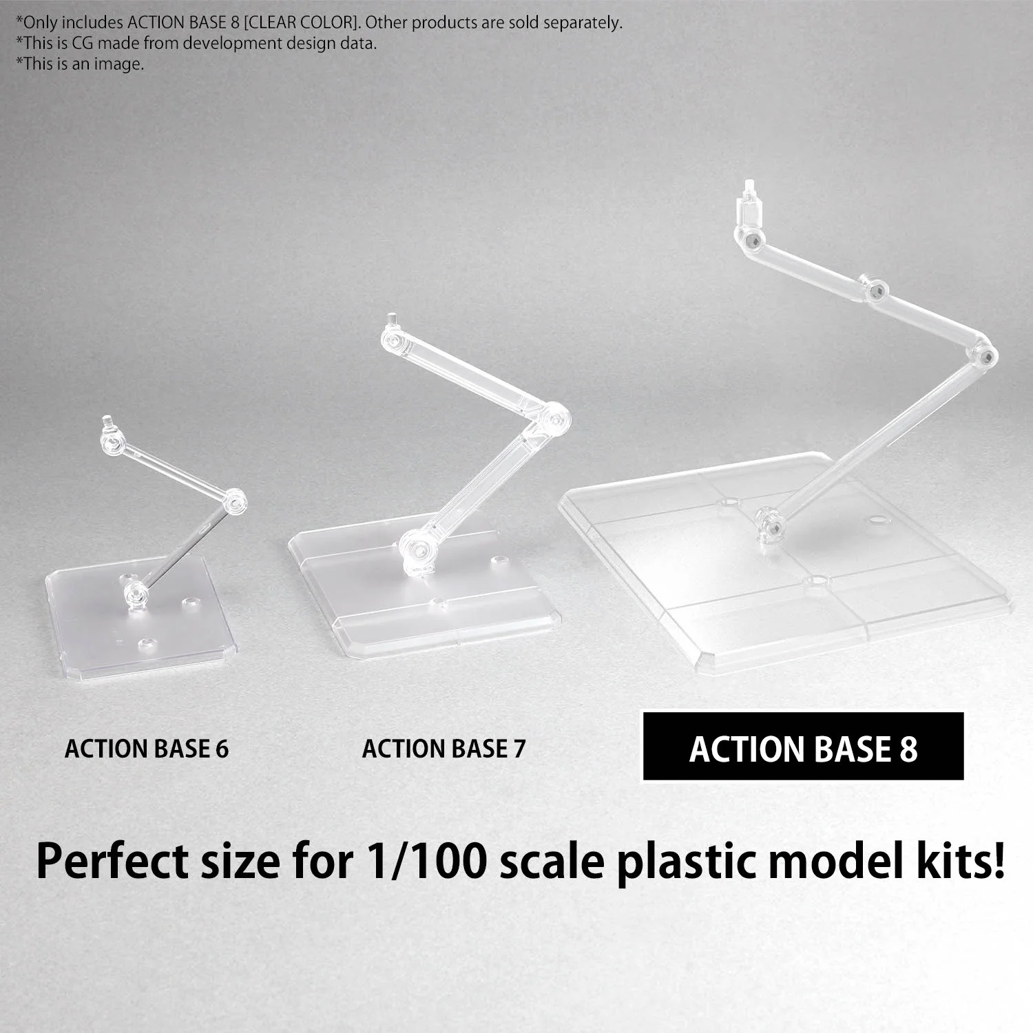 Bandai Action Base 8 Clear for 1/100 Scale 5066309 2704773