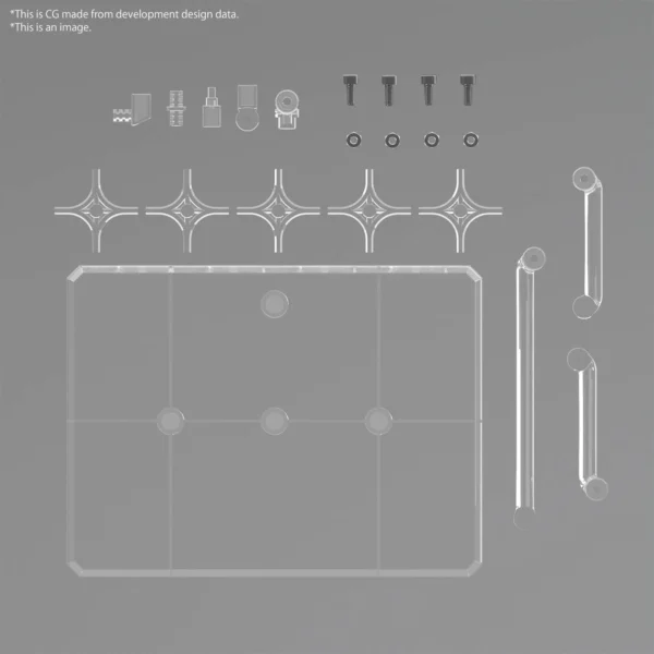 Bandai Action Base 8 Clear for 1/100 Scale 5066309 2704773