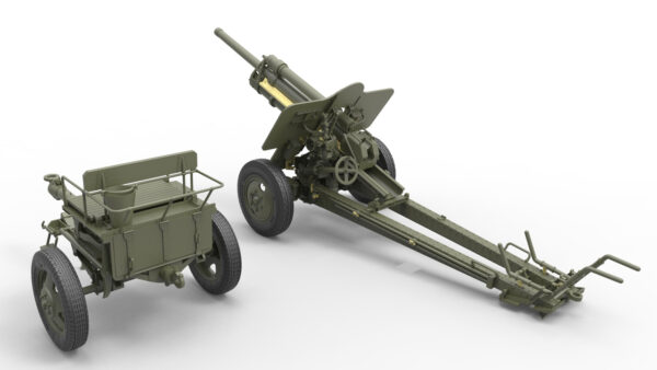 Miniart USV-BR 76-mm Gun Mod 1941 with Limber and Crew 1/35 Scale 35129