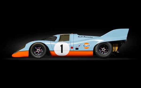 Side View Pocher Porsche 917K Gulf Edition 1/8 Scale HK118