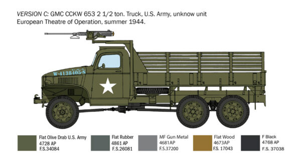 Italeri GMC 2 1/2 Ton 6x6 Truck 1/35 Scale 6271