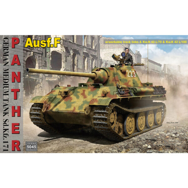 RyeField Model Panther Ausf.F German Medium Tank SD.KFZ.171 1/35 Scale 5045