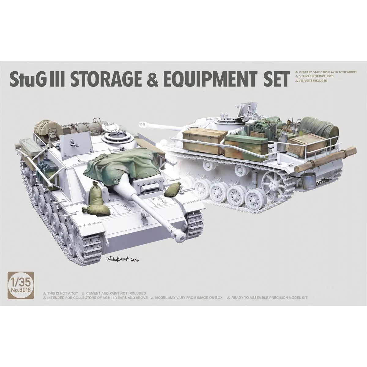 Takom StuG III Storage and Equipment Set 1/35 Scale 8018