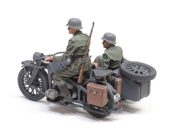 Tamiya German KS600 Motorcycle and Sidecar WWII 1/35 Scale 35384