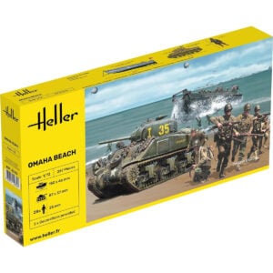 Heller Omaha Beach Tank Boat and Crew of 3 1/72 Scale 50332