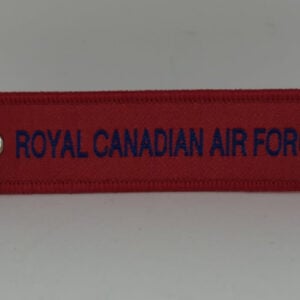 RCAF Air Force with 3 Canadian Roundels Embroidered Key Tag KEYRCAF Front