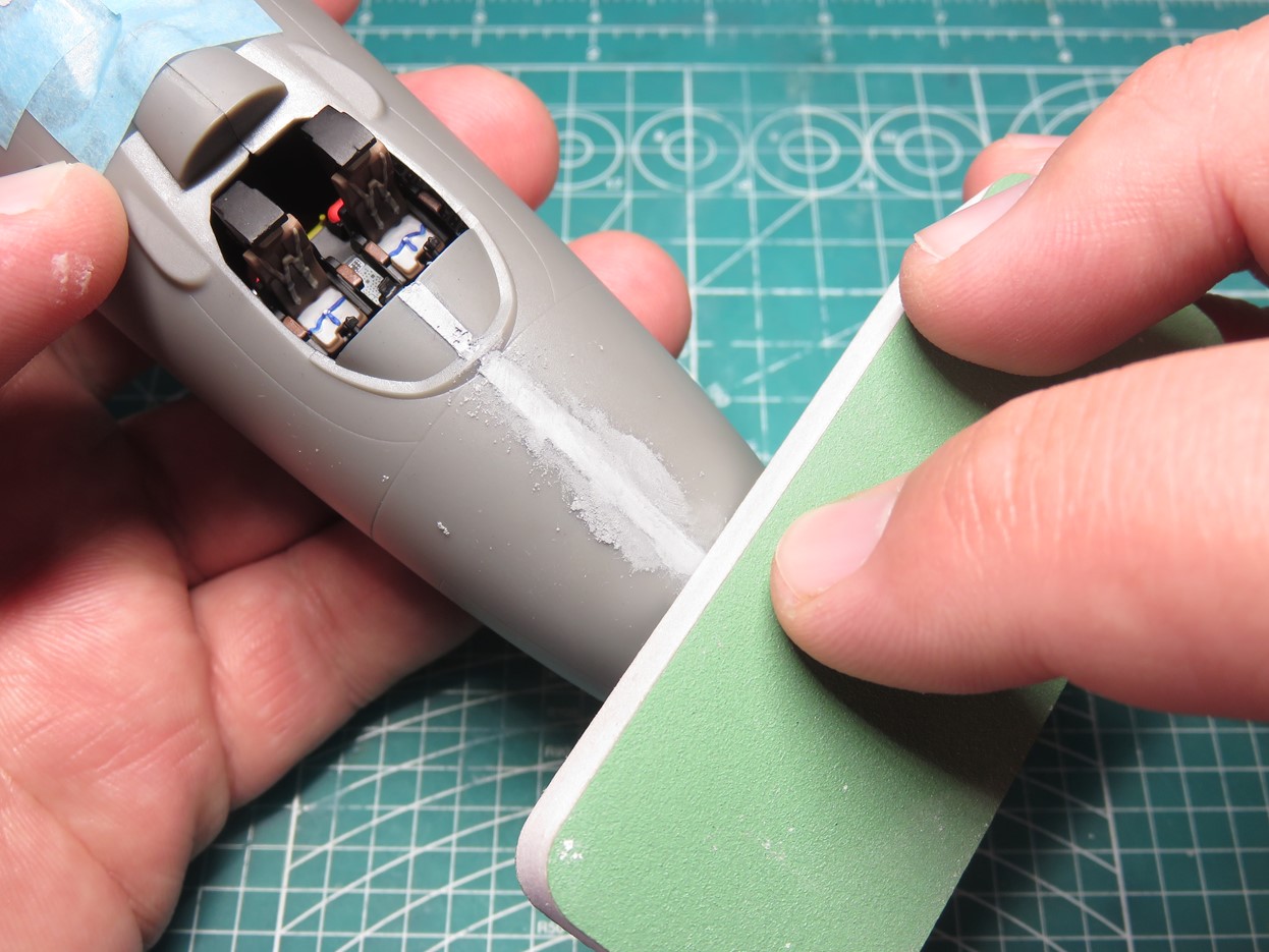 Sanding Down Nose Section