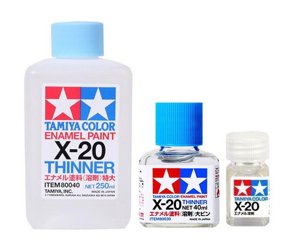 TAMIYA ENAMEL PAINT THINNER X-20 Compatible with Oil Paint