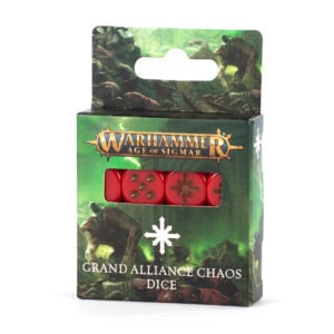 Warhammer Age of Sigmar Grand Alliance Chaos Dice 80-22