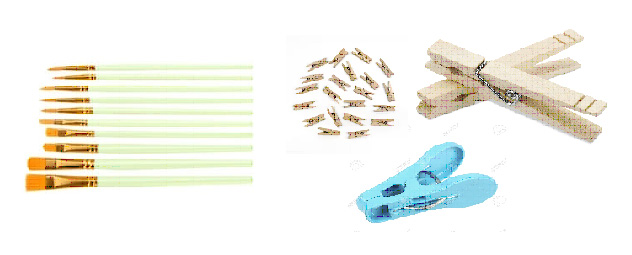 Brushes and Clothpins