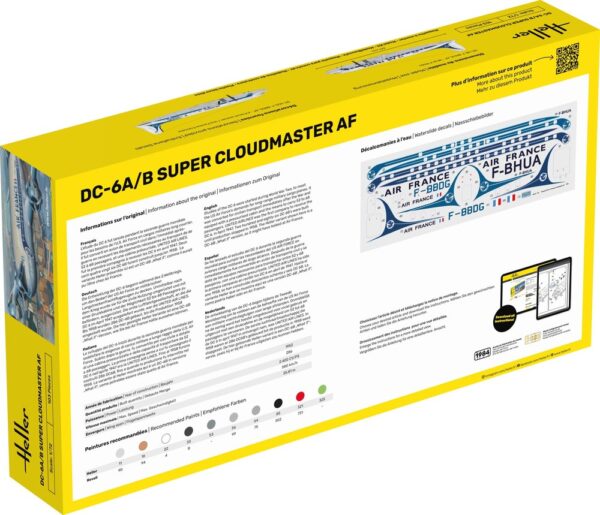 Heller DC6 Super Cloudmaster AF 1/72 Scale 80315