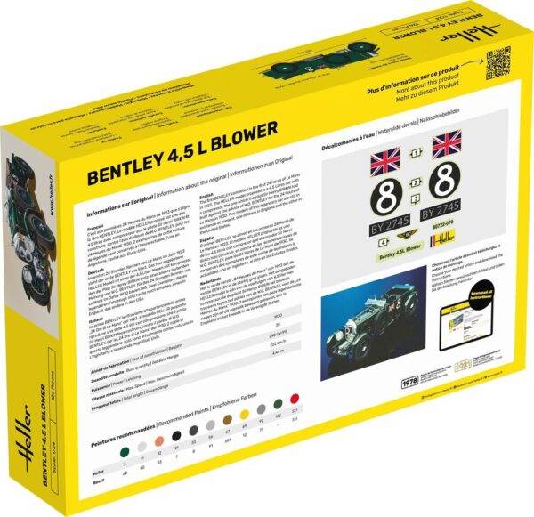 Heller Bentley 4.5L Blower 1/24 Scale 80722
