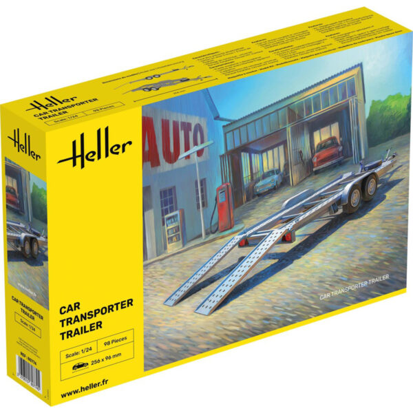 Heller Car Transporter Trailer 1/24 Scale New Tooling 80774