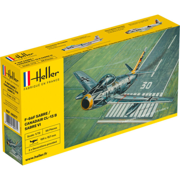 Heller NA F-86F Sabre Canadair CL-13 B Sabre VI 1/72 Scale 80277
