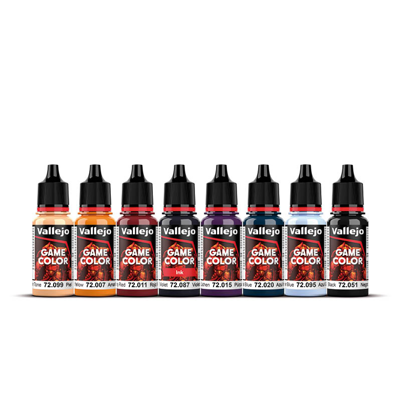 Vallejo Purple Dragons Game Paint Set of 8 Fantasy Color Series 72194
