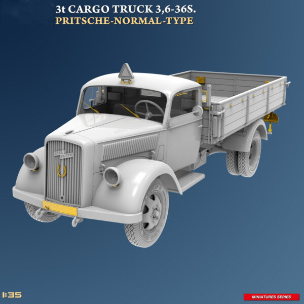 Miniart 3t Cargo Truck 3 6-36S Pritsche-Normal Type 1/35 Scale 38079