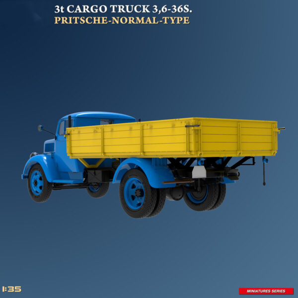 Miniart 3t Cargo Truck 3 6-36S Pritsche-Normal Type 1/35 Scale 38079