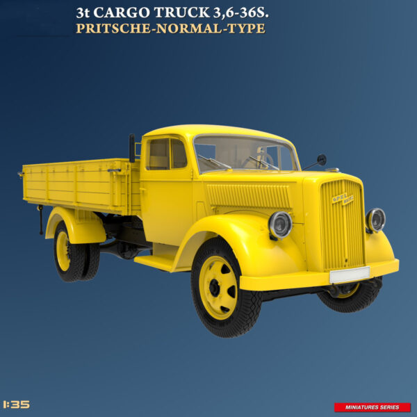 Miniart 3t Cargo Truck 3 6-36S Pritsche-Normal Type 1/35 Scale 38079