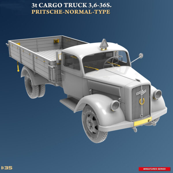 Miniart 3t Cargo Truck 3 6-36S Pritsche-Normal Type 1/35 Scale 38079