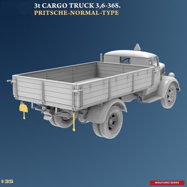 Miniart 3t Cargo Truck 3 6-36S Pritsche-Normal Type 1/35 Scale 38079