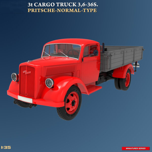 Miniart 3t Cargo Truck 3 6-36S Pritsche-Normal Type 1/35 Scale 38079