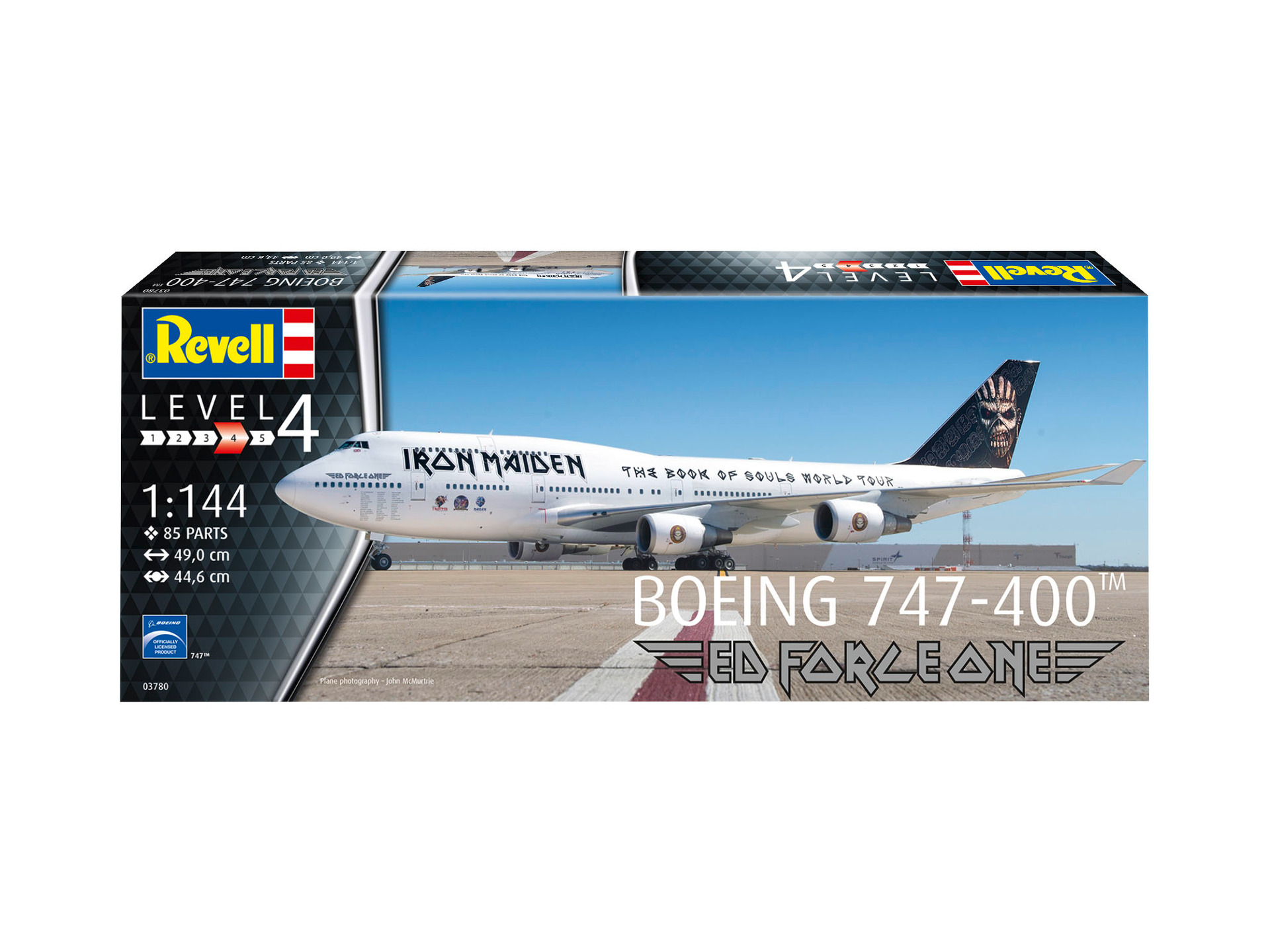 Revell Boeing 747-400 Iron Maiden Ed Force One 1/144 Scale 03780