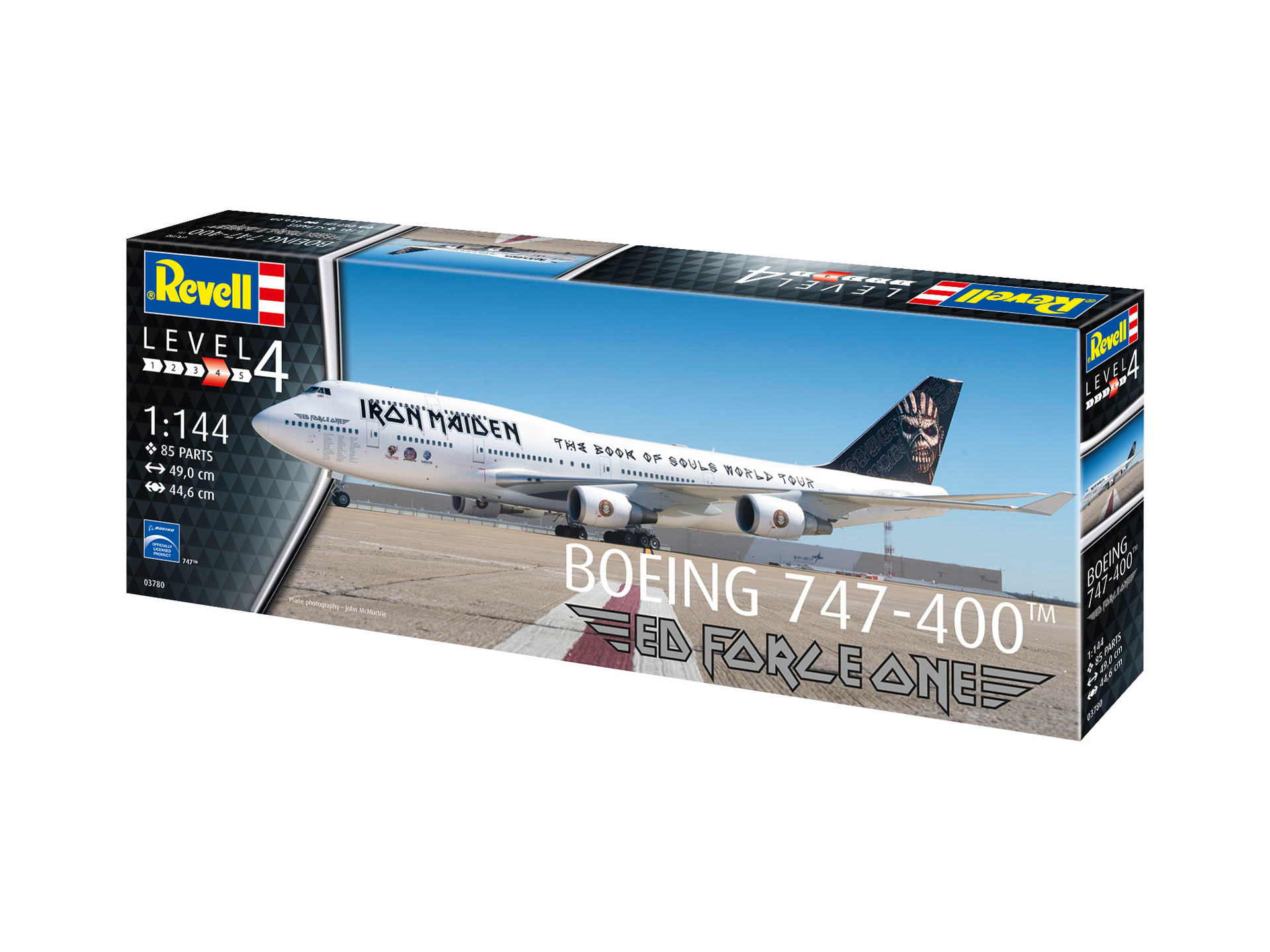 Revell Boeing 747-400 Iron Maiden Ed Force One 1/144 Scale 03780