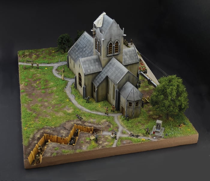 Diorama Italeri Air Assault on Sainte Mere-Eglise Battle of Normandy 1-72 Scale 6199