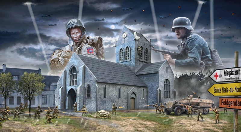 Italeri Air Assault on Sainte Mere-Eglise Battle of Normandy 1/72 Scale 6199