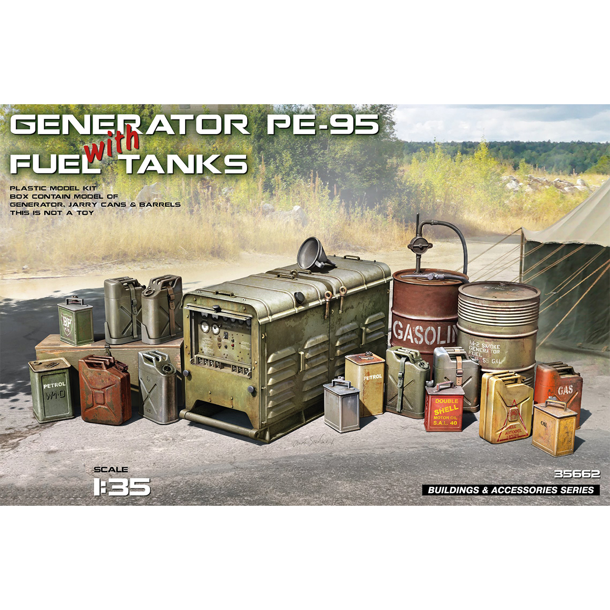 Miniart Generator PE-95 with Fuel Tanks 1/35 Scale 35662