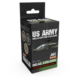 AK Interactive Real Colors US Army Helicopter Colors RCS121 Paint Set of 3