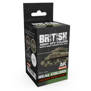AK Interactive Real Colors British Army AFV Colors North-West Europe 1944-1945 RCS128 Paint Set of 4