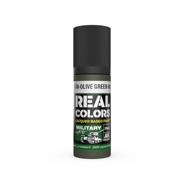 AK Interactive Real Colors Military Olivgrün-Olive Green RAL 6003 17ml RC852