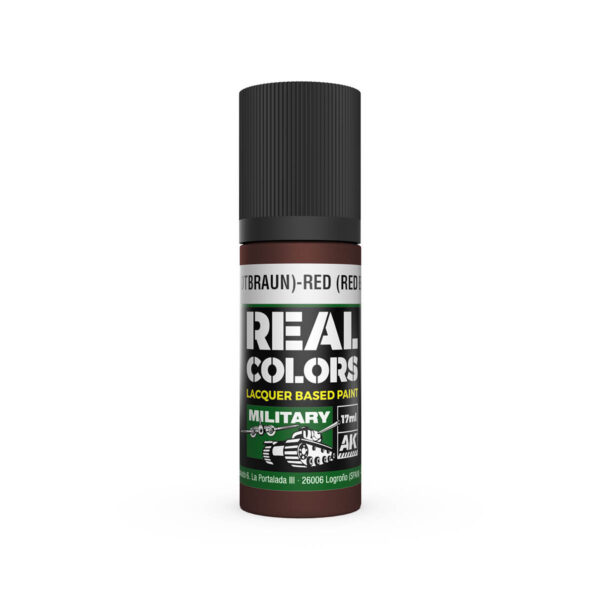 AK Interactive Real Colors Military Rot Rotbraun-Red Brown RAL 8012 17ml RC862