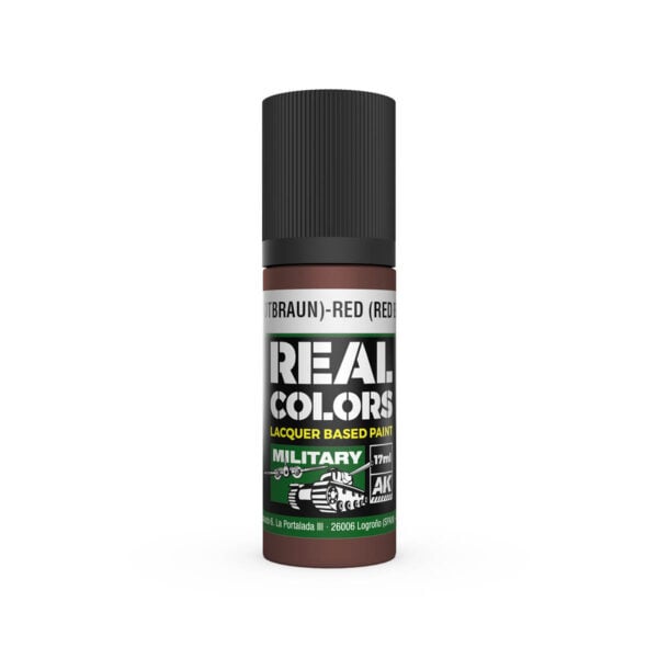 AK Interactive Real Colors Military Rot Rotbraun-Red Brown RAL 8013 17ml RC863