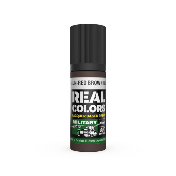 AK Interactive Real Colors Military Rotbraun-Red Brown RAL 8017 17ml RC864