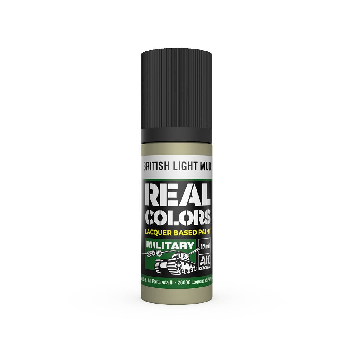 AK Interactive Real Colors Military British Light Mud 17ml RC872