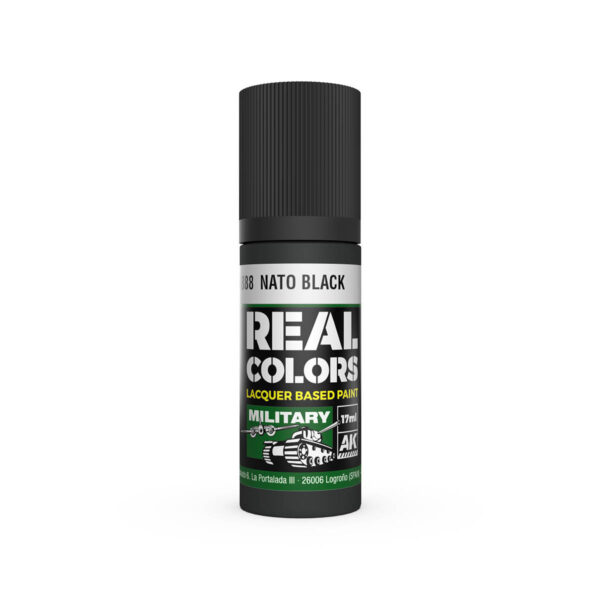 AK Interactive Real Colors Military NATO Black 17ml RC888