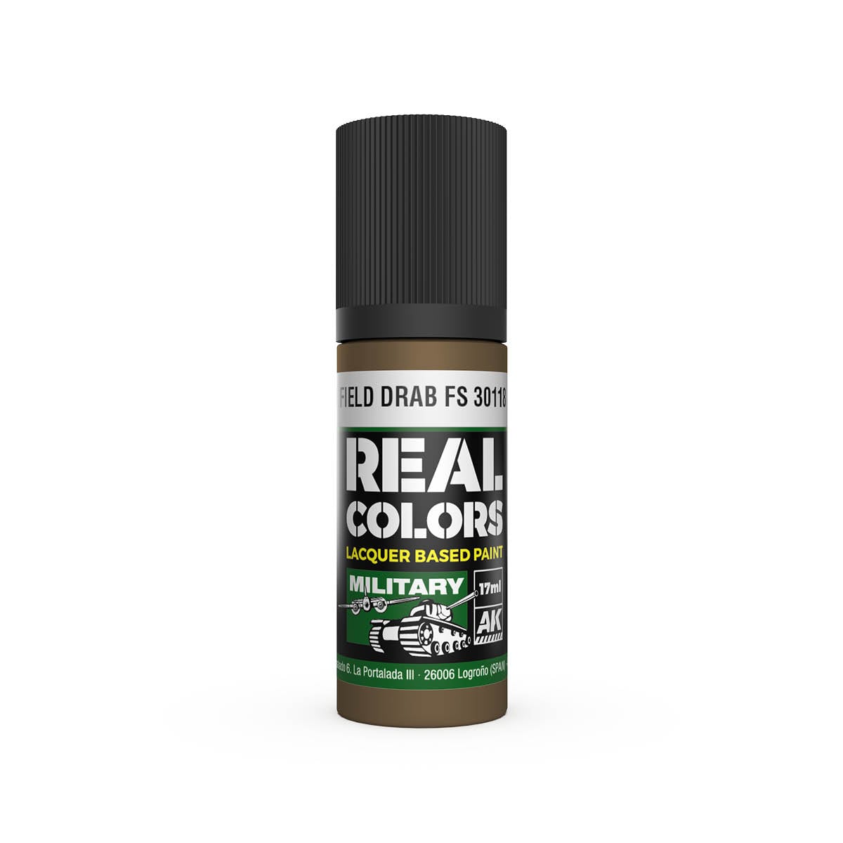 AK Interactive Real Colors Military Field Drab FS 30118 17ml RC894