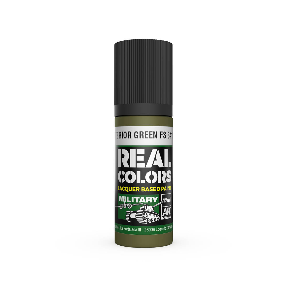 AK Interactive Real Colors Military Interior Green FS 34151 17ml RC906