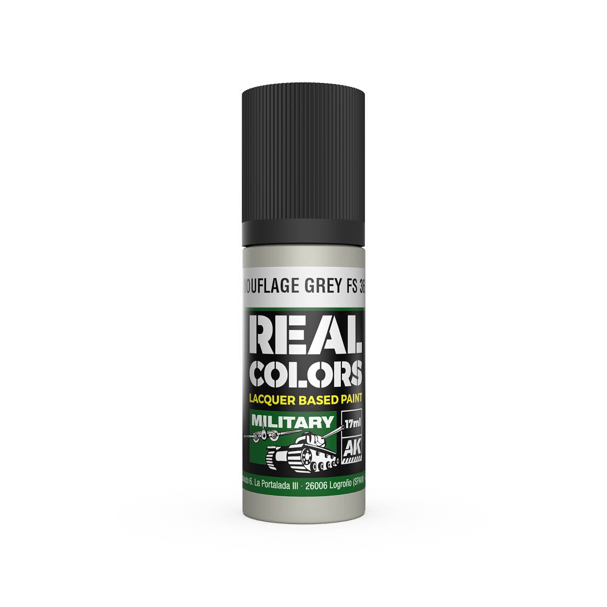 AK Interactive Real Colors Military Camouflage Grey FS 36622 17ml RC922