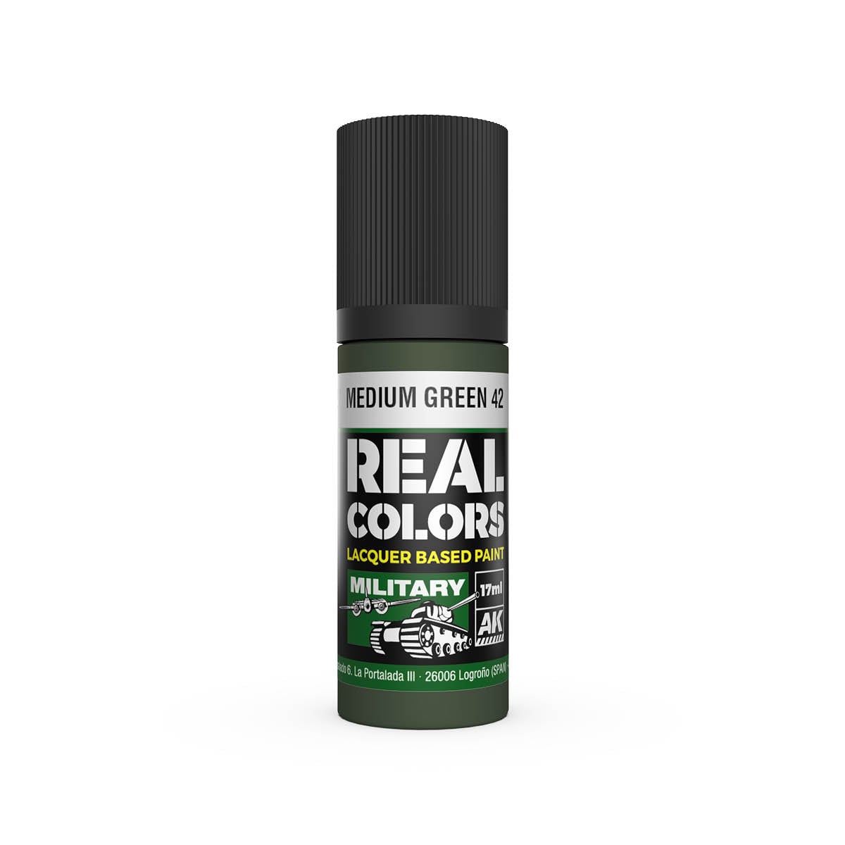 AK Interactive Real Colors Military Medium Green 42 17ml RC927
