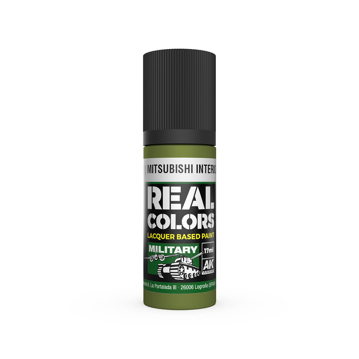 AK Interactive Real Colors Military IJN M3 M MITSUBISHI Interior Green 17ml RC956