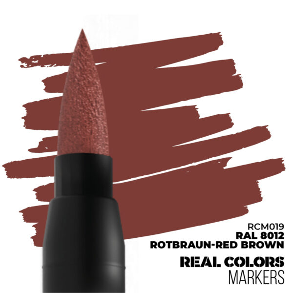 AK Interactive Real Colors Markers RAL 8012 Rotbraun-Red Brown RCM019