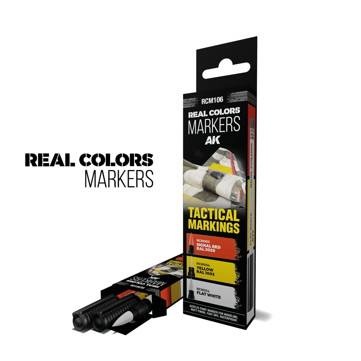 AK Interactive Real Colors Markers Tactical Markings Set of 3 RCM106