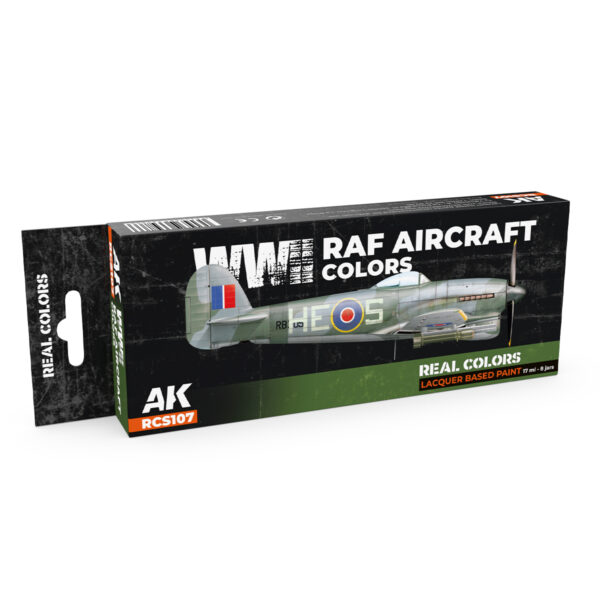 AK Interactive Real Colors WWII RAF Aircraft Colors RCS107 Paint Set of 8