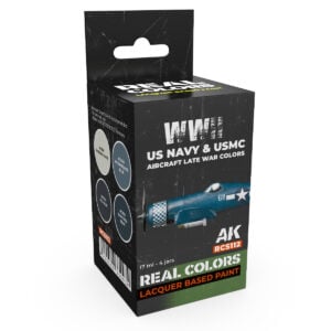 AK Interactive Real Colors WWII US Navy and USMC Aircraft Late War Colors RCS112 Paint Set of 4