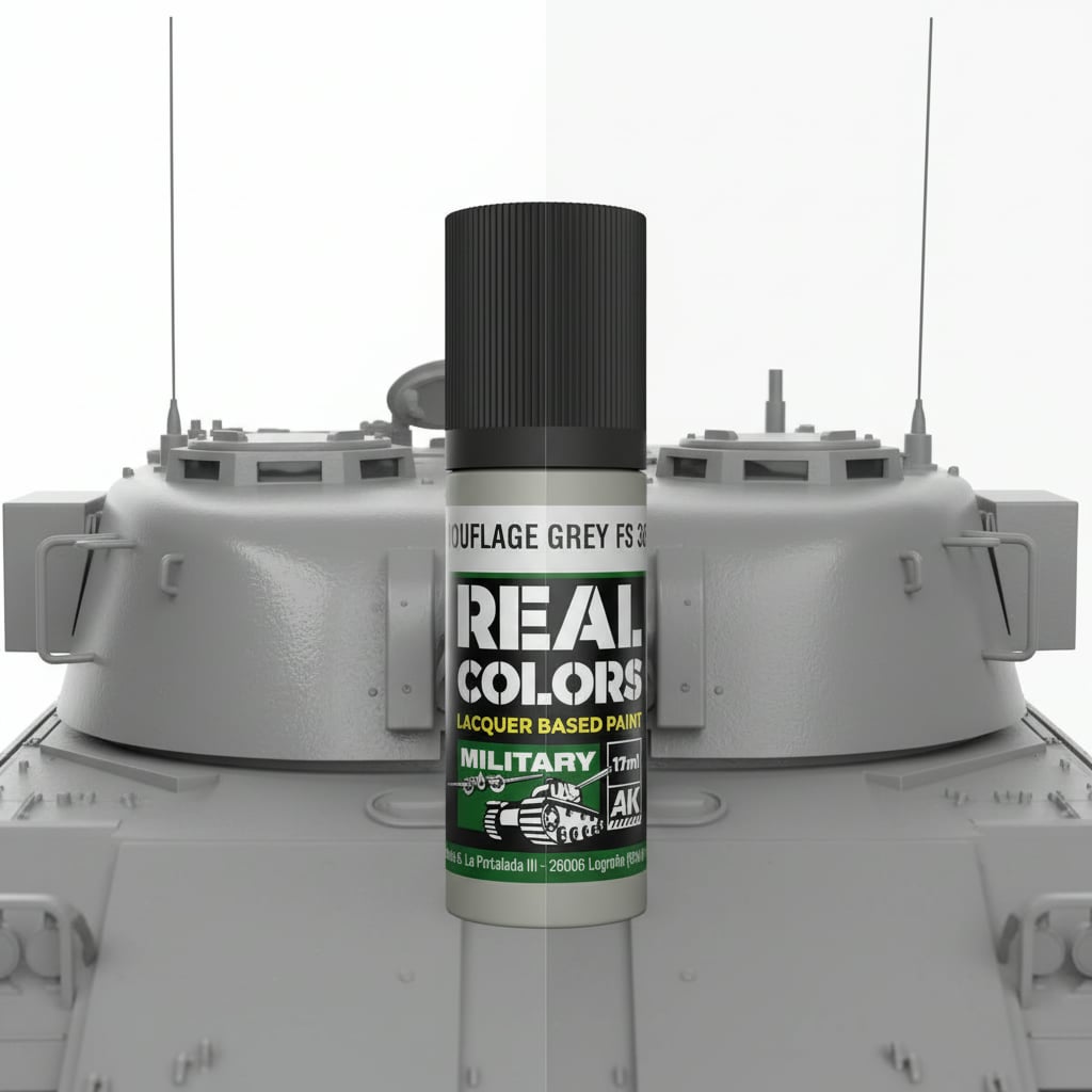 AK Interactive Real Colors Military Camouflage Grey FS 36622 17ml RC922