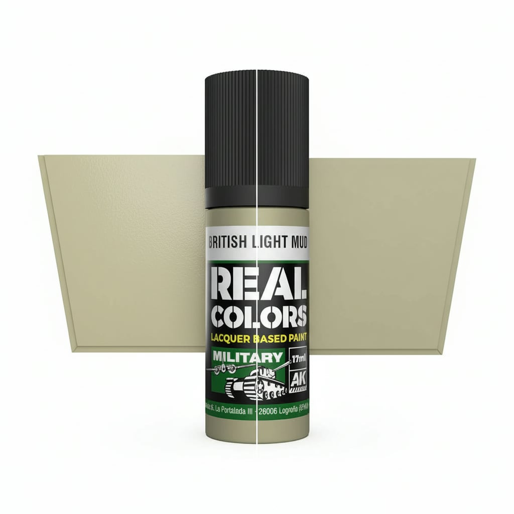 AK Interactive Real Colors Military British Light Mud 17ml RC872