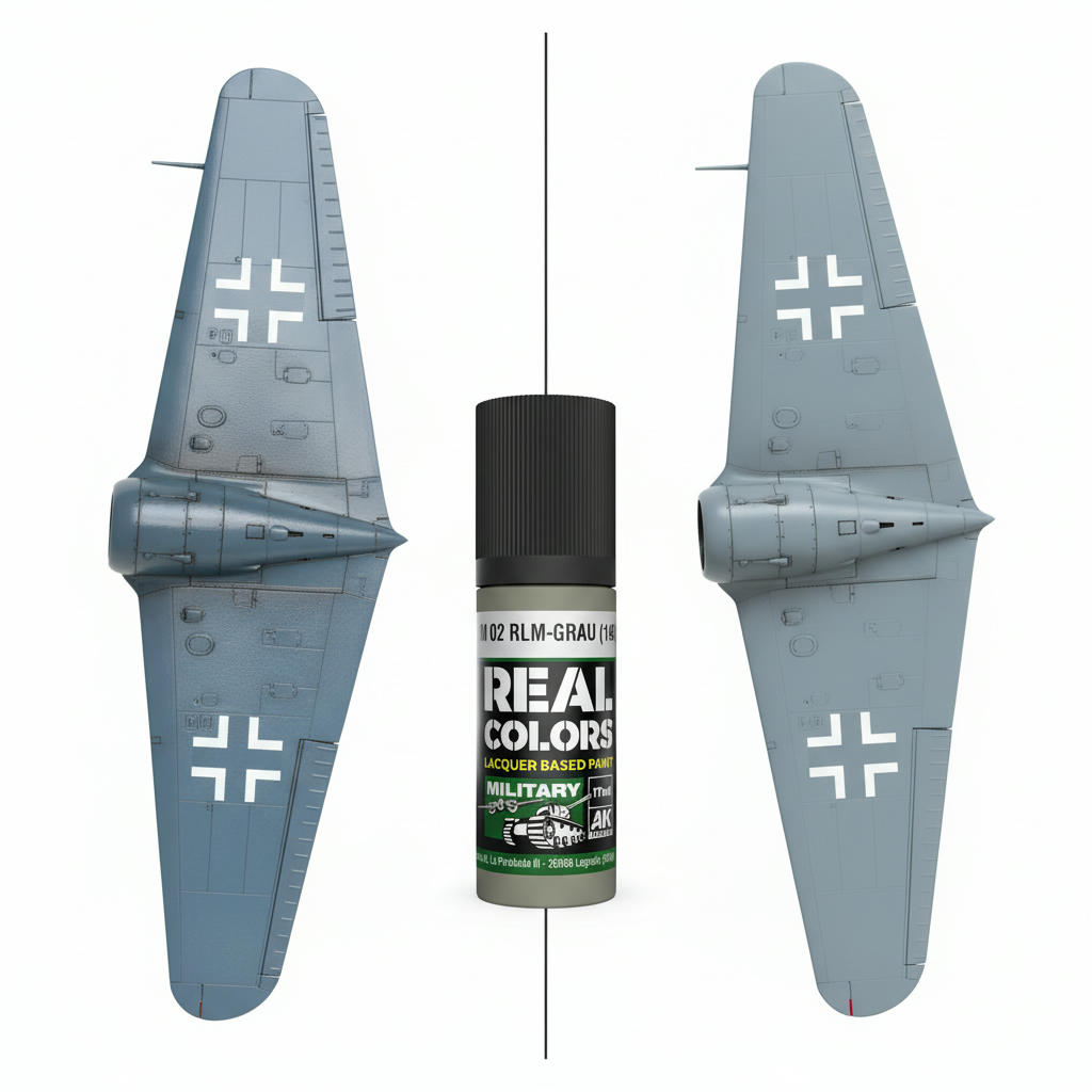 AK Interactive Real Colors Military RLM 02 RLM-GRAU 1938 17ml RC932